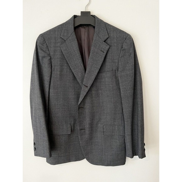Vtg Brooks Brothers Makers Men’s Sport Coat Sz 43R Blue Gray 100% Wool USA